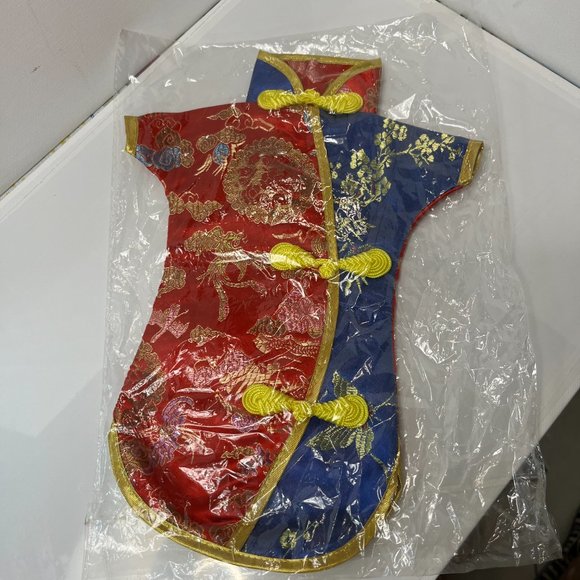 NWOT Asian theme two items, wooden chopsticks w/cover and bottle shirt cover - Picture 10 of 12